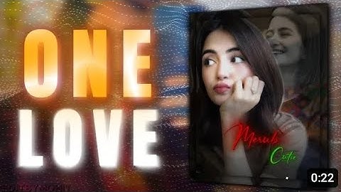 One love - Shubh / Merub Ali / Ae inspired AlightMotion Simp Edit / AlightMotion Edit/