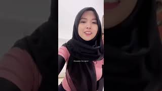 Awek tudung melayu cantik nuansa pink  hijab beauty malaysia