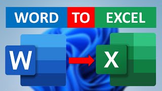 How to convert Word document to Excel Sheet