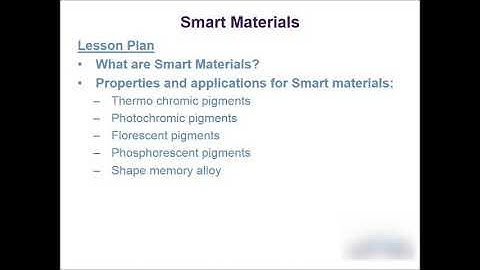 Smart Materials