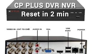 CP PLUS DVR NVR factory Reset Restore in 1 min #cpplus #cctv #dvronline Resimi