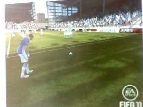 FIFA 11 Virtual Pro - Free Kick Goal 5 Vs Bray Wan...