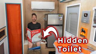 I built a Hidden Toilet in my Box Truck tiny home