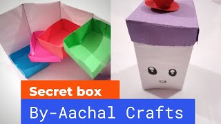 DIY Secret Stepper Box / Origami Paper Crafts /Gifts Idea|art and crafts