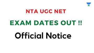 NTA UGC NET Exam Dates/ Big Update/Latest Notice
