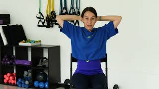 Комплекс упражнений со стулом для домашней тренировки