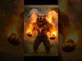 🔥 From Man to Beast: The Legendary Bear Hybrid Transformation | 4K VFX #youtubeshorts #trending #AI