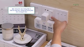 #DziDzu Shop Ổ cắm thông minh có đèn ngủ  cảm ứng - Sạc nhanh Usb - Có công tắc điều khiển riêng