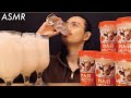 【ASMR】森永×ファミマ「れん乳いちごラテ」をゴクゴク飲む音 【飲料】