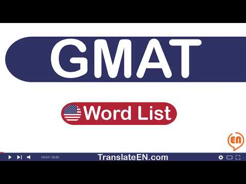 अंतिम जीमैट शब्दावली सूची: जानने के लिए 7700 सर्वश्रेष्ठ शब्द, भाग 1 | अनुवादEN.com