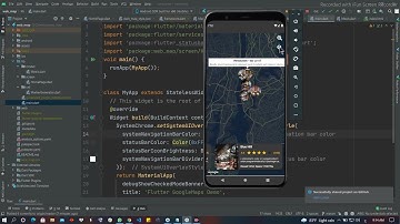 Google Map in Flutter Tutorial | Custom Map Marker | InfoWindow | Custom Map Style