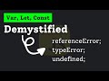 JavaScript Variables: Var, Let, and Const Demystified #javascript