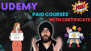 How to Get Paid Udemy Courses for Free with Certificate | free courses with certificate online