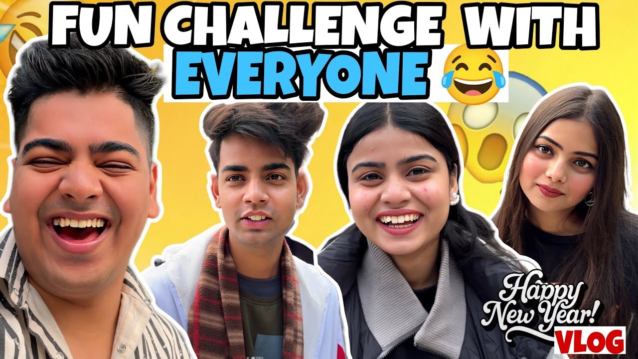 NEW YEAR PE KIYA CHALLENGE SABKE SATH 😍 || ASHU VLOGS