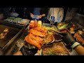 First-Person Giant Bun Build | Crispy Flatbread with Chicken &amp; Sauce | No Commentary