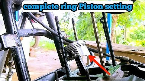 how to complete ring Piston fitting | TVS Apache RTR 180 cc160cc ring piston setting