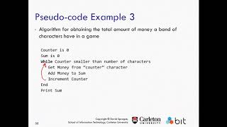 BIT1400 L2c PseudoCode F20