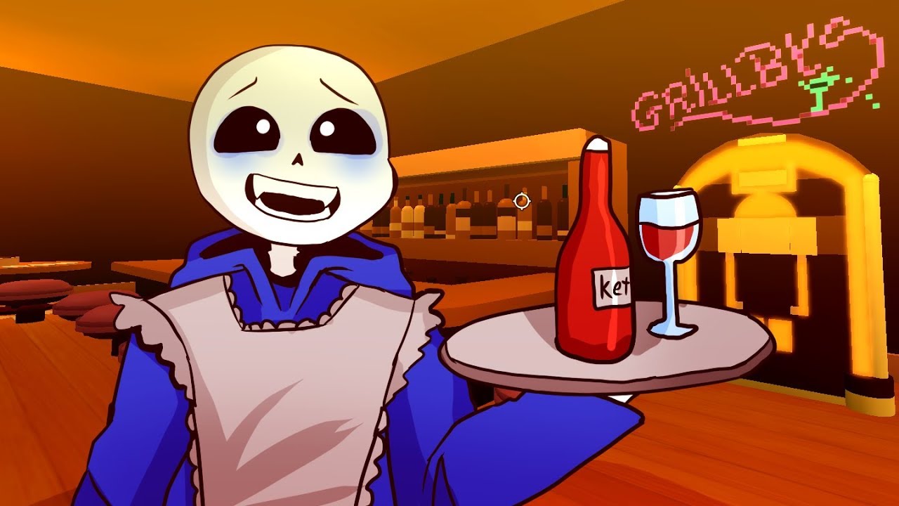 Working At Grillby S Funny Cinematic Undertale Au Animation - roblox undertale rp grillby s youtube