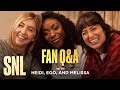 SNL Fan Q&A with Heidi Gardner, Ego Nwodim and Melissa Villaseñor