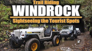 Windrock Park | Sightseeing & Trail Riding | Taking the Jeeps to Nemo Tunnel, Panther Rock, Trail 16