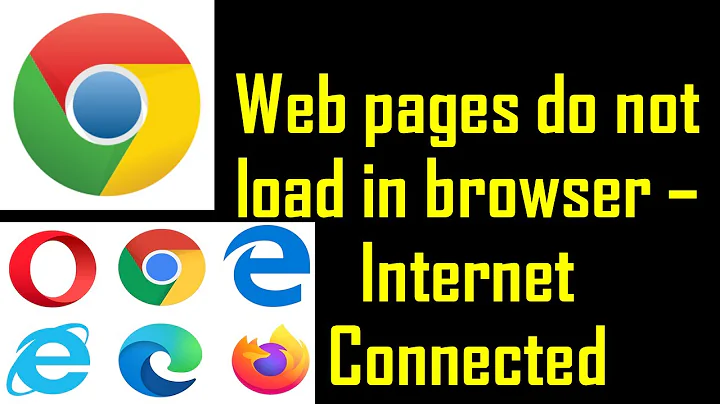 How to Fix Web Pages not Loading Issue? | Cannot Open Web Pages but Internet Connected solution