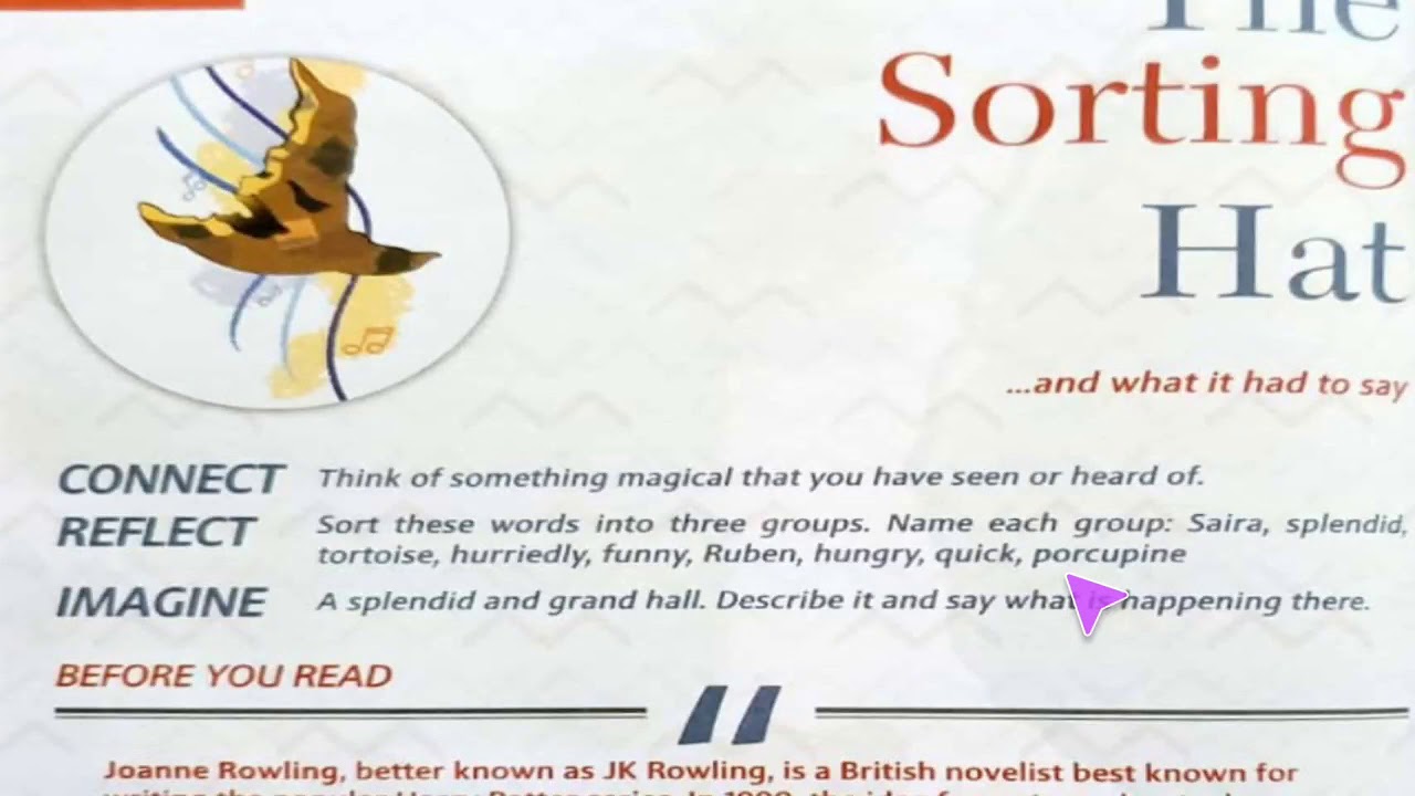 Class 4 English Chapter-7 The Sorting Hat Part-1 - YouTube