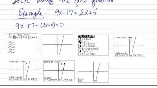 College Algebra: Linear Equations and Inequalities - Graphing Calculator