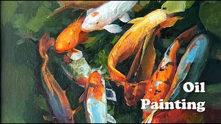 Oil Painting Demonstration of Koi Fish | by Forest Han