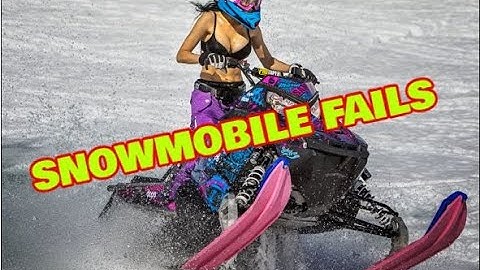 Big snowmobile crash fail compilation 2024