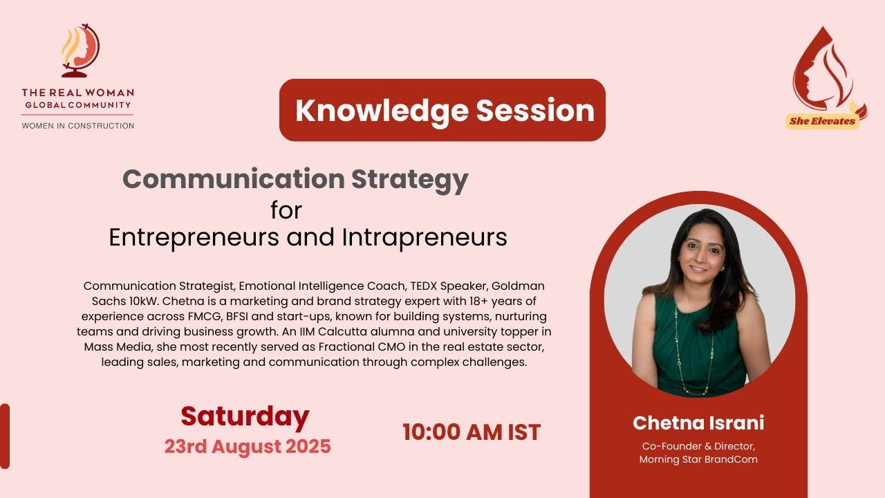 🎥✨ Knowledge Session on “Communication Strategy for Entrepreneurs and Intrapreneurs” Watch Now