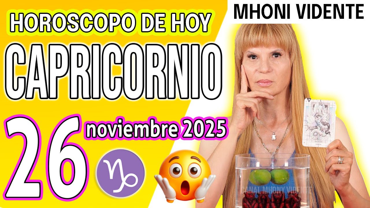 CAPRICORNIO ♑ TU VIDA DA UN GIRO RADICAL HOY 26🔴HOROSCOPO De Hoy 26 DE ...