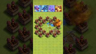 Which Troop Can Defeat Multiple Firecrackers? 🔥⚔️#clashofclans #shorts #gaming #challenge