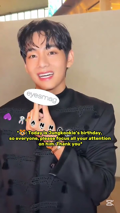 The fact Taehyung attended The frieze event🤧 but the FIRST thing he did is wishing Jungkook HBDAY😭❤️
