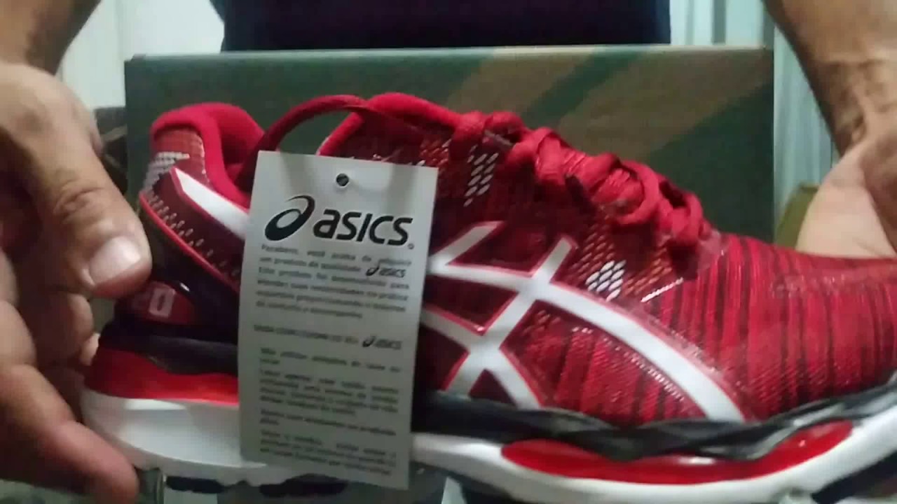 asics nimbus 20 vermelho