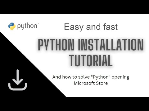 How to install Python - And How to fix "Python" command opens Microsoft Store - TUTORIAL EASY&FAST