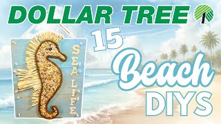 15 BEST Coastal Dollar Tree DIYS & Hacks! Ocean and Beach Decor