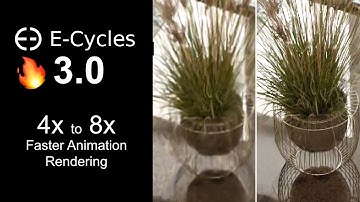 E-Cycles 3.0 Feature Tour - Compared to Blender 3.0 with Cycles X