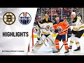 NHL Highlights | Bruins @ Oilers 2/19/20