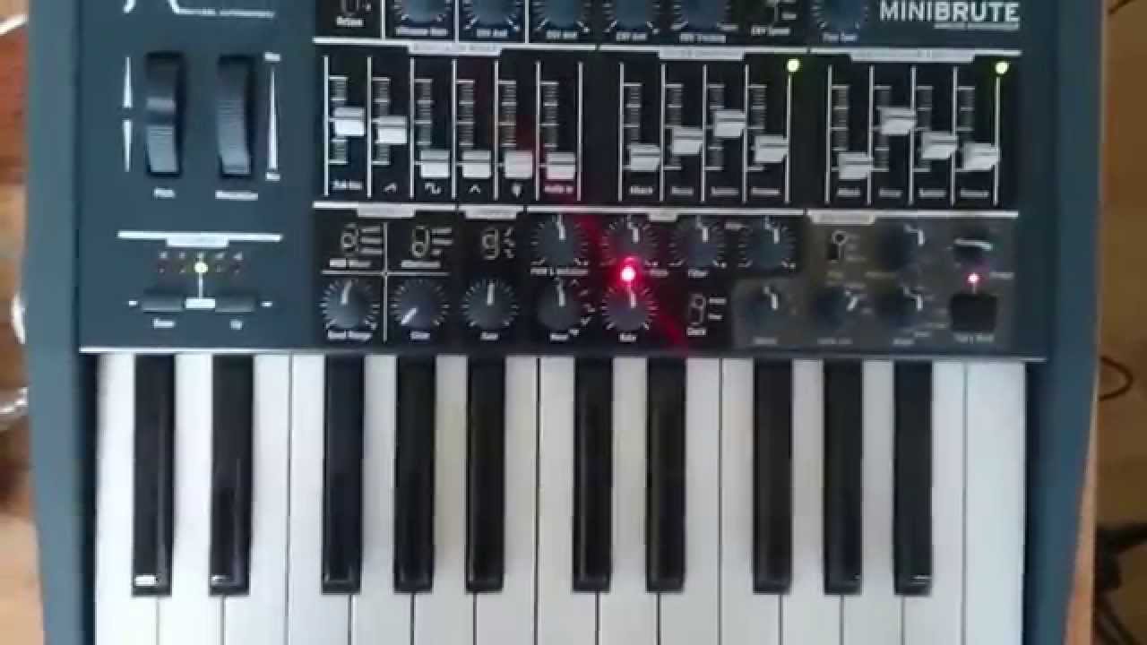 Arturia Minibrute sequencer test