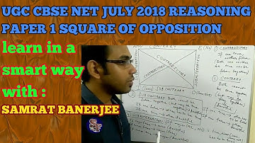 NTA  NET JUNE 2019 REASONING PAPER 1 SQUARE OF OPPOSITION