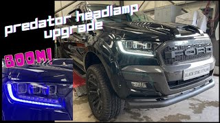 Ford Ranger Wildtrak MODS! - Predator Headlight Upgrade - Fitting Predator headlamps to Ford Ranger