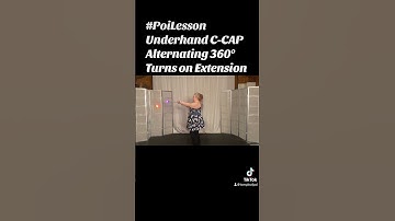 Pt4 Poi Underhand C-CAP Alternating 360° Turns on Extension #Poi #PoiLesson #PoiTutorial #PoiDance