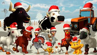 Los Animales De La Granja De Zenón Bailando - Juego Del Pollito Y El Tractor En Navidad