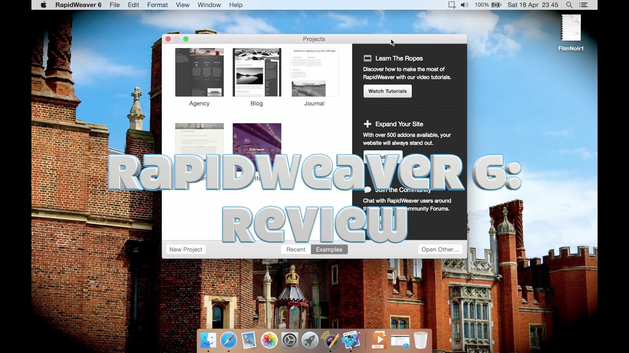 web design software reviews mac