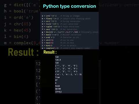 Python type conversion