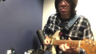 Melodic soloing with Overdrive Tone - AMaj7 A7 DMaj7 D-7 - Tomo Fujita chords