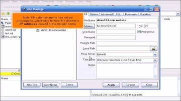 FTP: How to Configure Your Website in FlashFXP