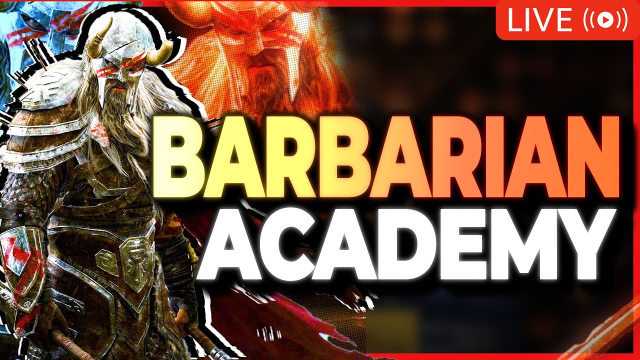 🔴LIVE - 🪓BARBARIAN Academy! FINAL PREP B4 LAUNCH DAY! - YouTube