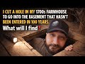 FARMHOUSE FROM THE LATE 1700S exploring a basement has been touched 100 years 