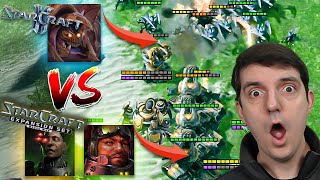 Playing StarCraft BW Terran VS StarCraft 2 Zerg